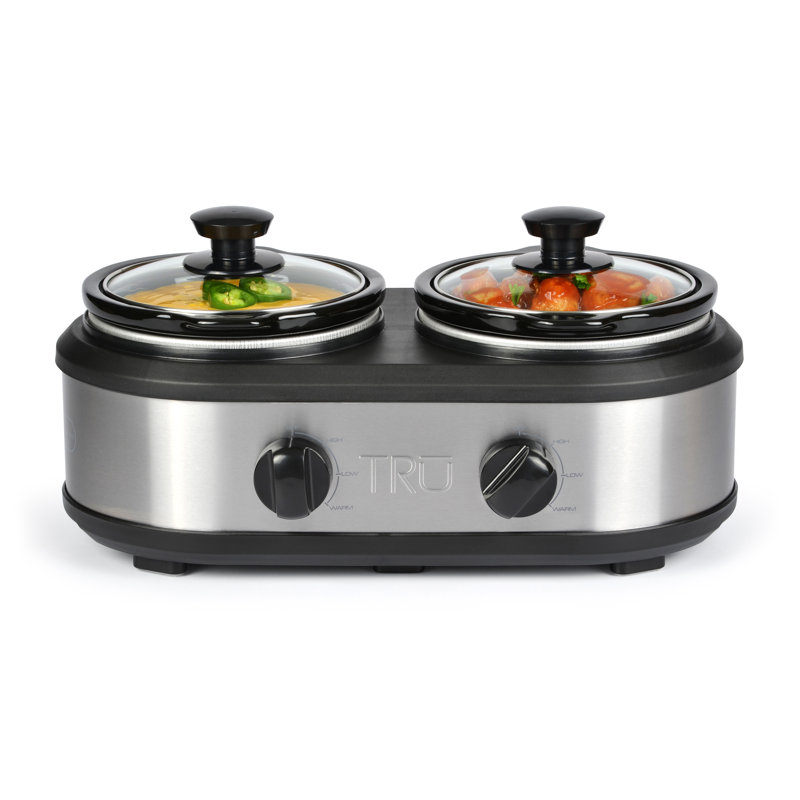 TRU 2.5 Qt. Double Crock Slow Cooker & Reviews Wayfair